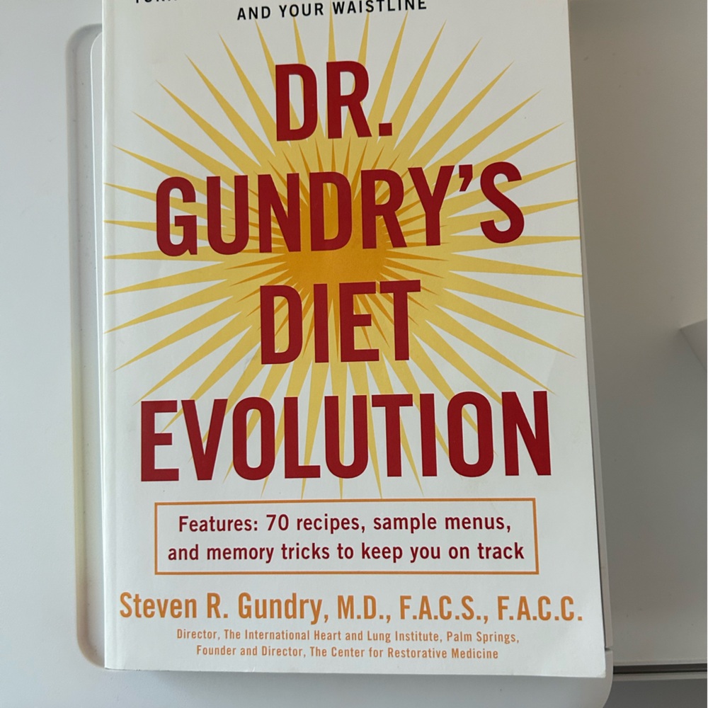 Dr. Gundry's Diet Evolution Book